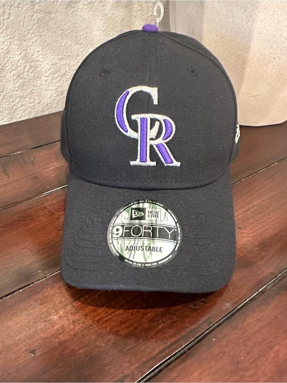 New Era Black and Purple Colorado Rockies 9FORTY Adjustable Cap